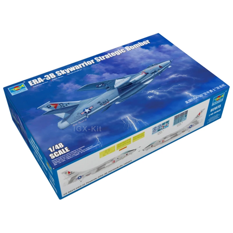 

Trumpeter 1/48 02873 US A3 ERA3B EA3B ERA-3B Skywarrior Attack Aircraft Plane Military Plastic Assembly Model Toy Building Kit