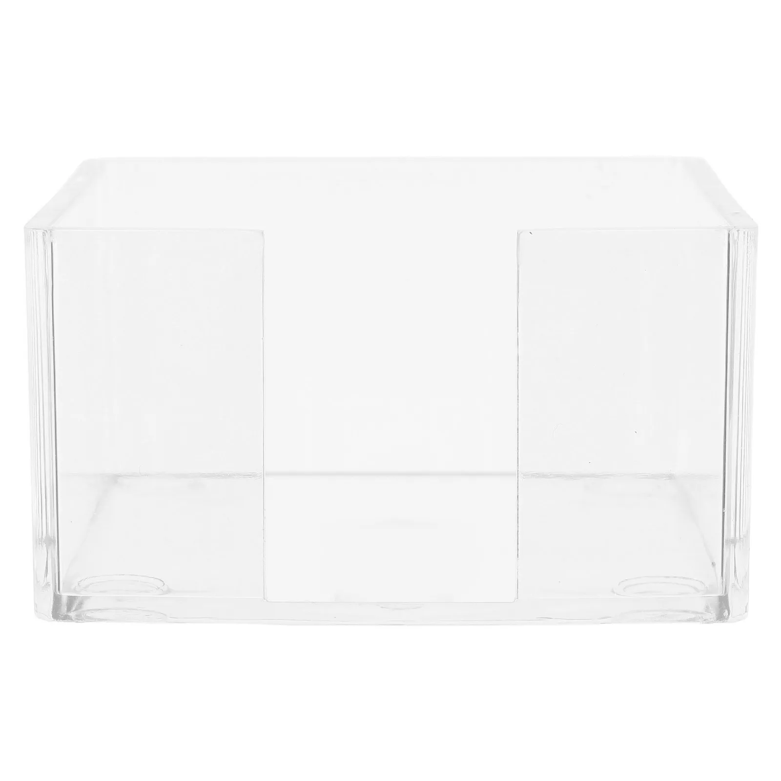 

Acrylic Holder Clear Desk Organizer for Notes Pads Memo Dispenser Home Office Study Workspace Essential