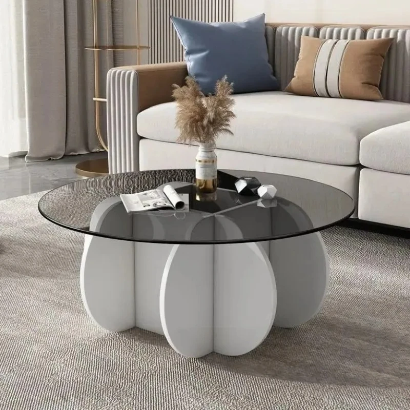 

Design Minimalist Coffee Table Glamour Low Nordic Mobile Coffee Table Round Glass Mesas De Centro Para Sala Home Furniture