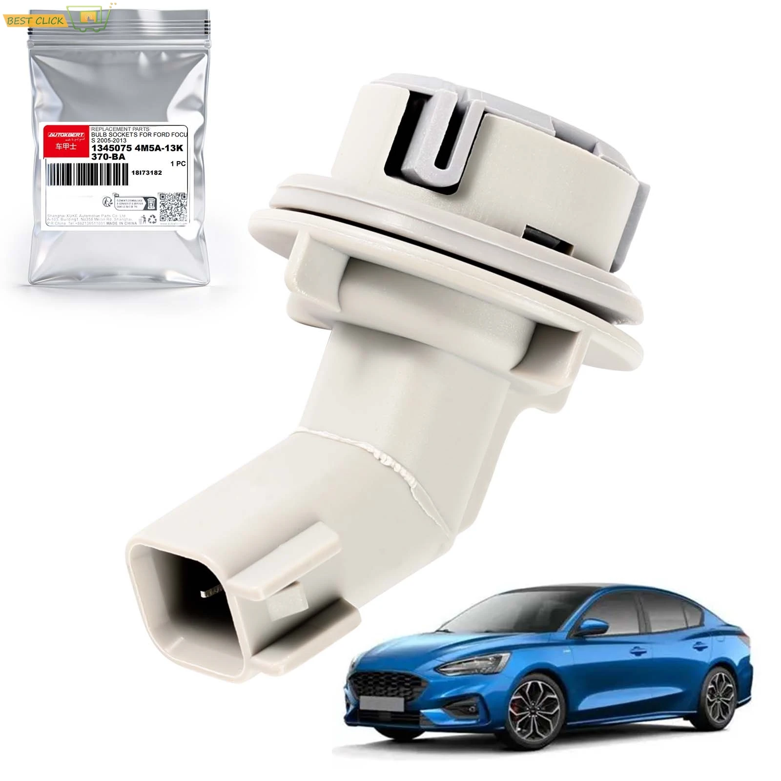 Rear Indicator Bulb Holder 1345075 For Ford Focus 2005-2013 Brake Light Base 4M5A-13K370-BA Replacement