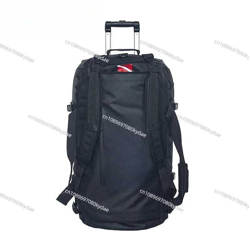 Diving Gear Case - Waterproof Wheeled Backpack with Telescopic Handle  Professional Scuba Equipment Carrier