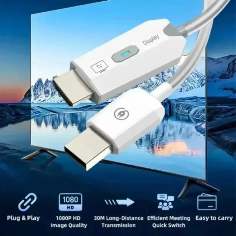 Picture 6: Point to Point 4K Decode HDMI-Compatible Wireless Extender 50M Transmitter Receiver Stable Signal No Interference for Meeting