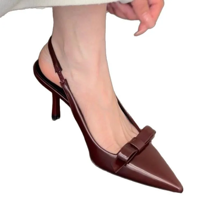 Women's High-heeled Shoes, Bow-Tie Shoes, Streetwear 2025