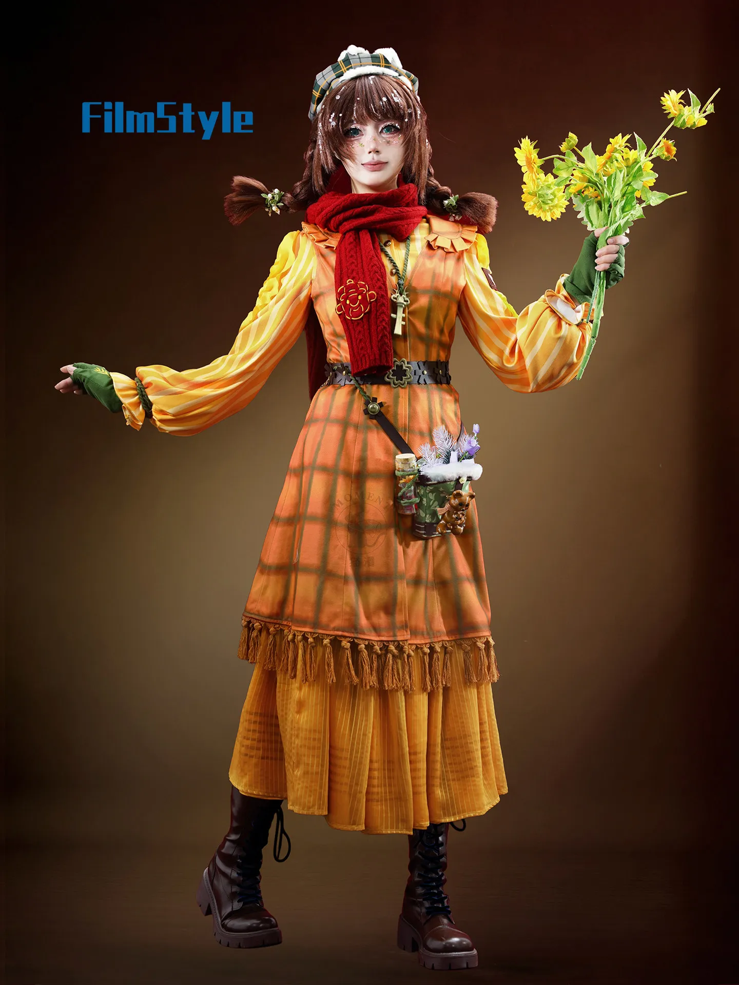 

Identity V Emma Woods Gardener Warm Winter Memories Game Lovely QiZhen Fashion Uniform Cosplay Costume Halloween Lolita Suit