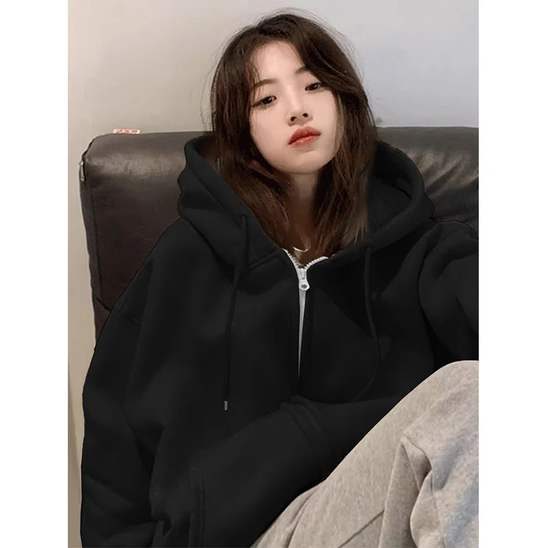 Hooded Graphic Hoodies Woman Winter Clothes Multiple Colour Pure White Chinese Floral Sweet Travel Fall Lining Thermal Knitting