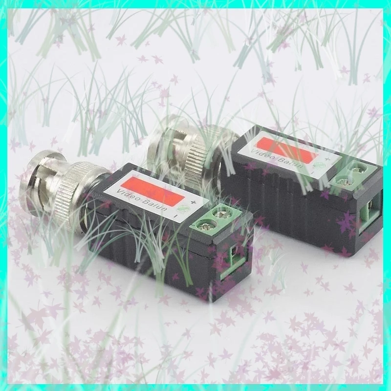 1/5/10pair BNC Male Coax Twisted Cat5 CCTV BNC Passive Video Balun Transceiver Camera UTP Cable Coaxial Adapter for CCTV Camera