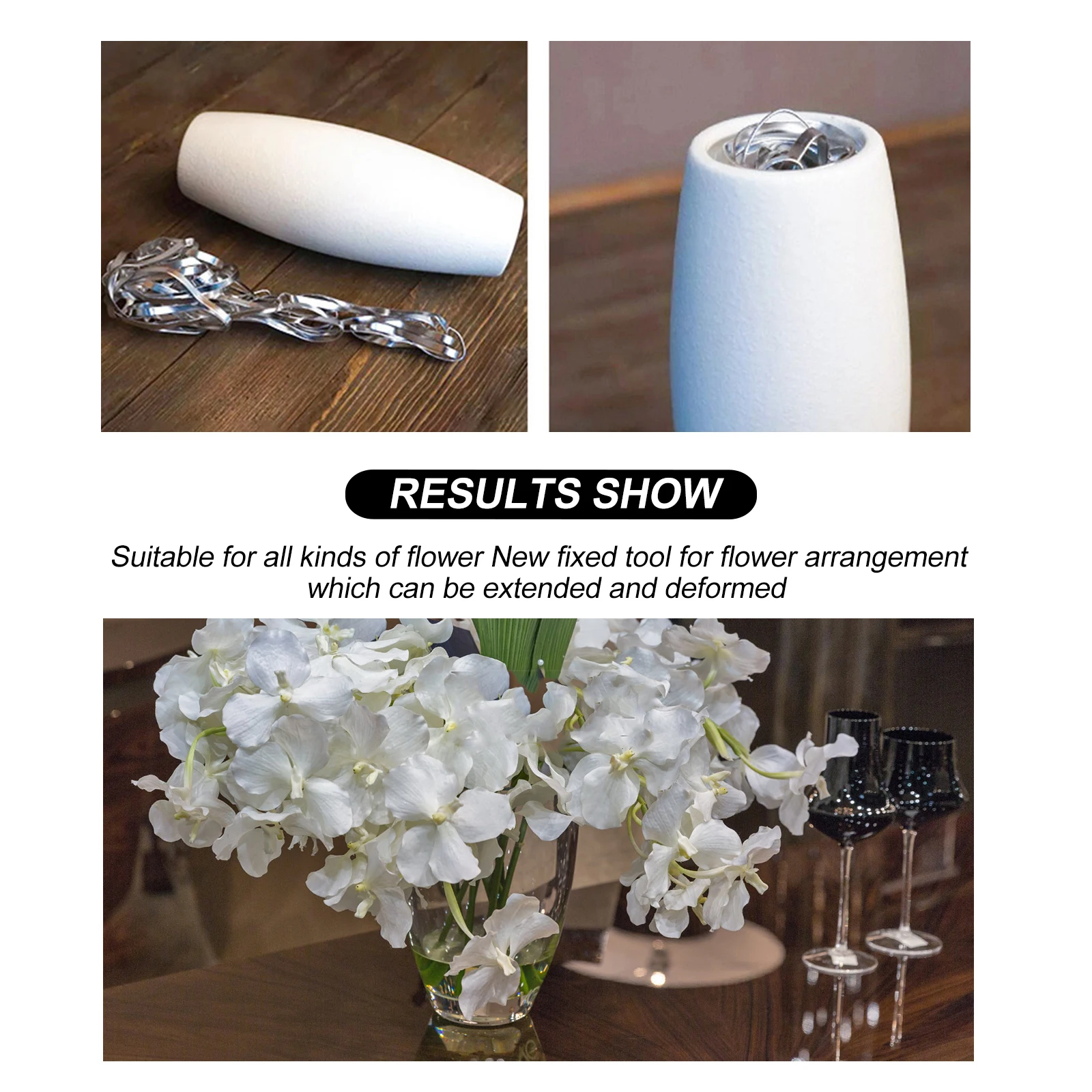 

2Pcs Flower Arrangement Fixing Mesh Premium Aluminum Alloy Flower Fixator for DIY Floral Design Table Decor Stylish Garden Art