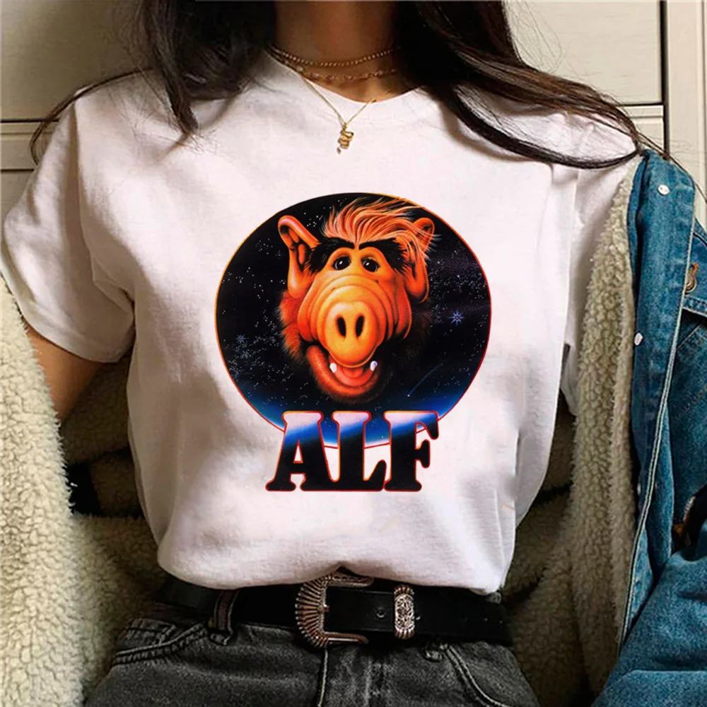 Alf tshirt women funny t shirt girl 2000s clothes