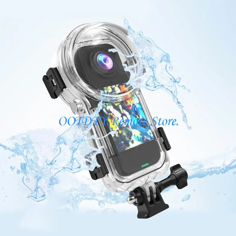 

Diving Case Waterproof Shell Protector for X4 Air Cameras Cover with 2Claw Adapter Screw Ensuring Scratch Resistance