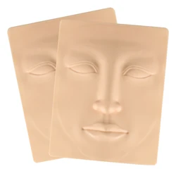 1Pcs High Quality Tattoo Practice Skin Artificial Leather For Eyebrows Eyes Lips Nose Permanent Makeup Full Face Fake Skin