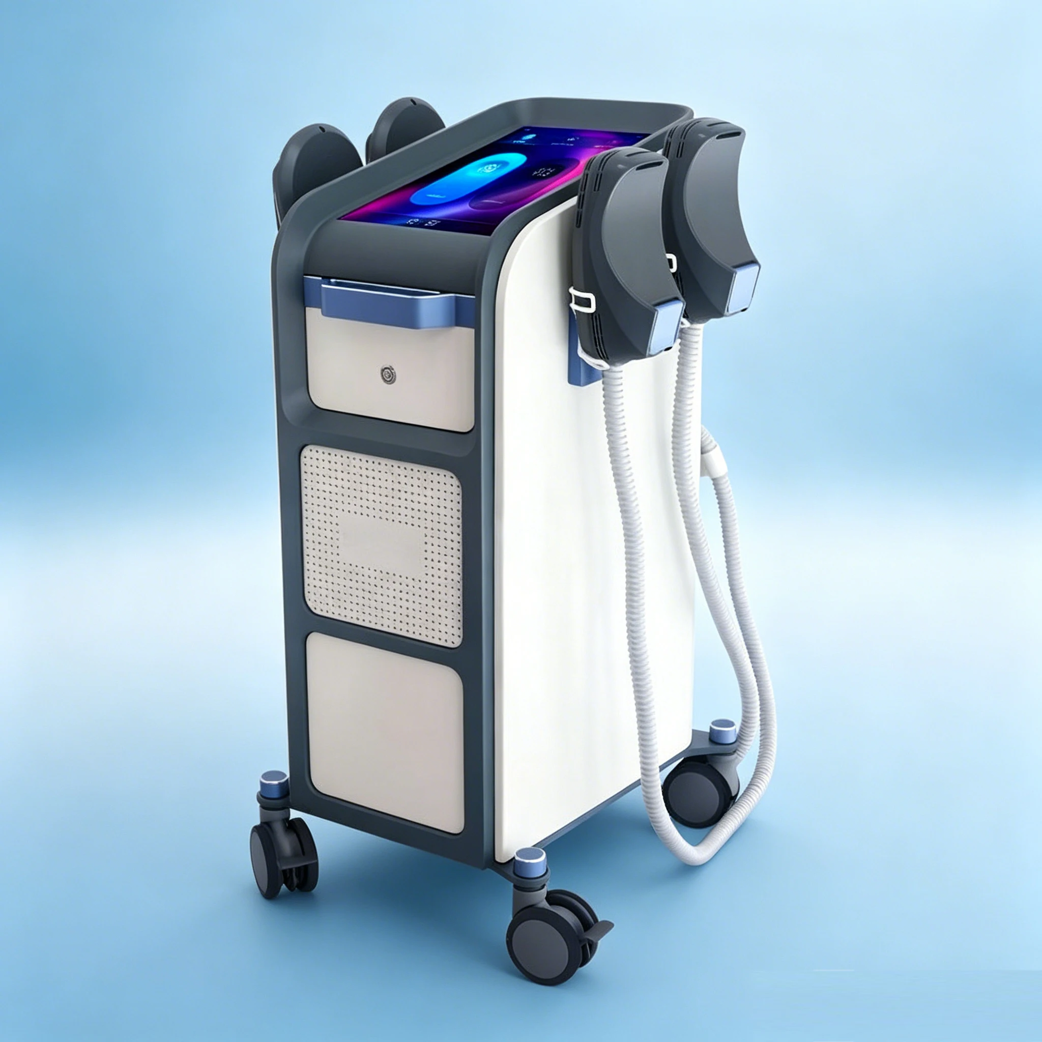 Multi Functional Device with Four Handles for Slimming and Firming the Skin, Shaping the Body, Suitable for Beauty Salons