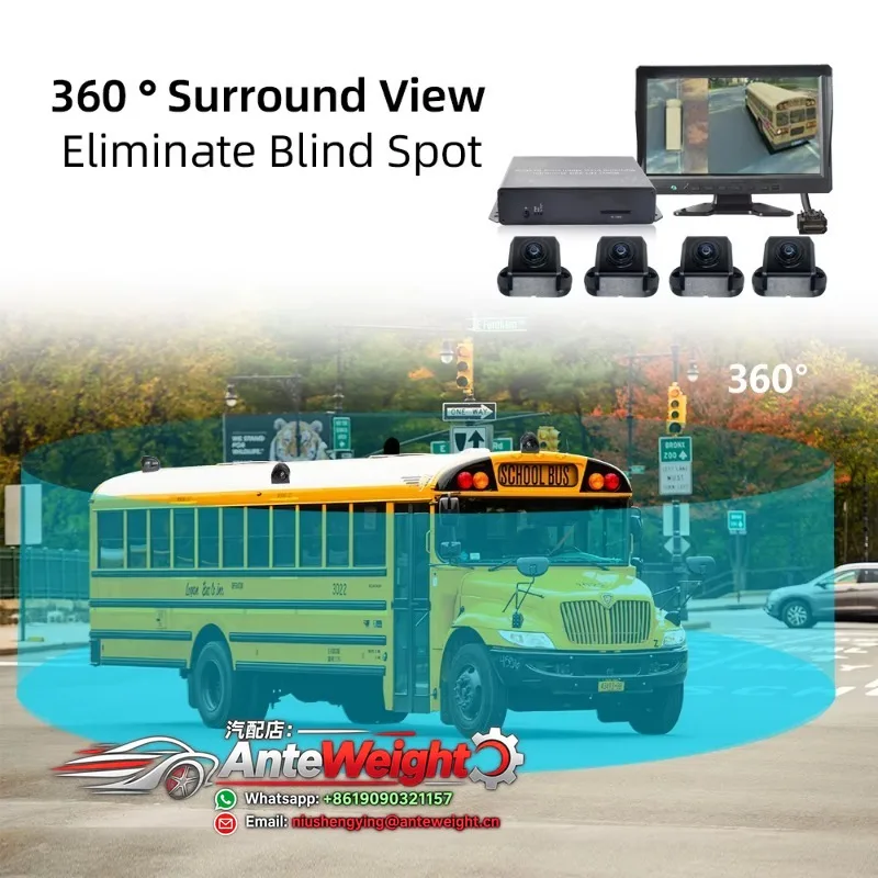 360 Degree Reverse Bird View Panoramic Camera System for School Bus
