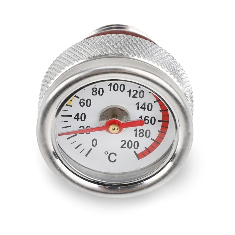 Motorcycle Oil Temperature Gauge, 0-200℃ Engine Oil Temperature Gauge, M20x1.5 Oil Filter Caps Temperature Meter