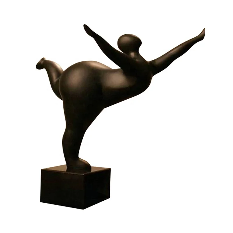 Sculpture en résine pour corps féminin, danseuse vigoureuse de Mockup House