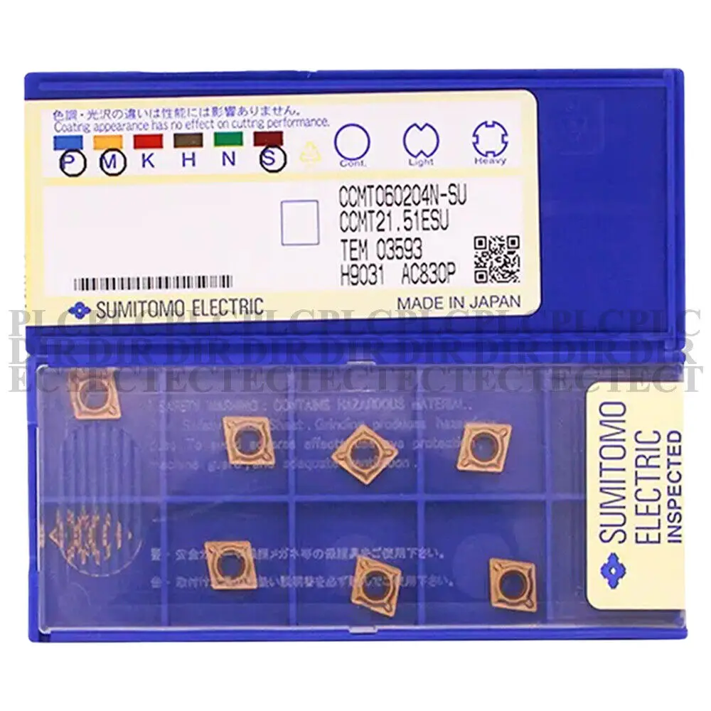 

10PCS/ NEW Sumitomo CCMT060204N-SU AC830P CNC Blade