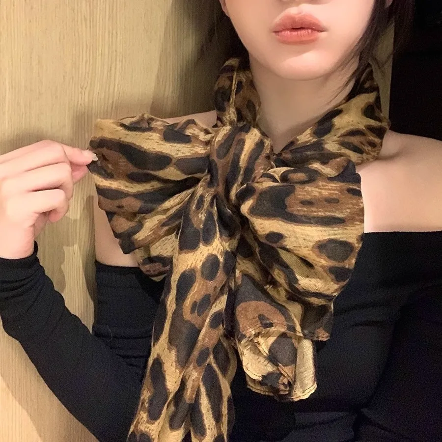 2024 New Winter Scarf Leopard Print Scarf Retro Thickened Warm Cashmere Scarves Luxury Scarves Fashion Shawl Women Men Shawls