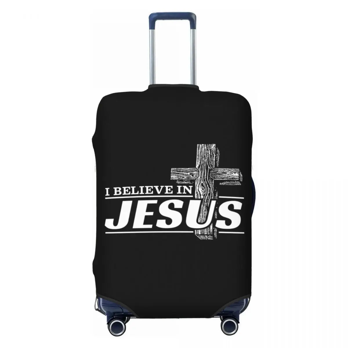 

Custom I Believe In Jesus Christ Luggage Cover Funny Cristianity Faith Suitcase Protector Covers Suit For 18-32 inch