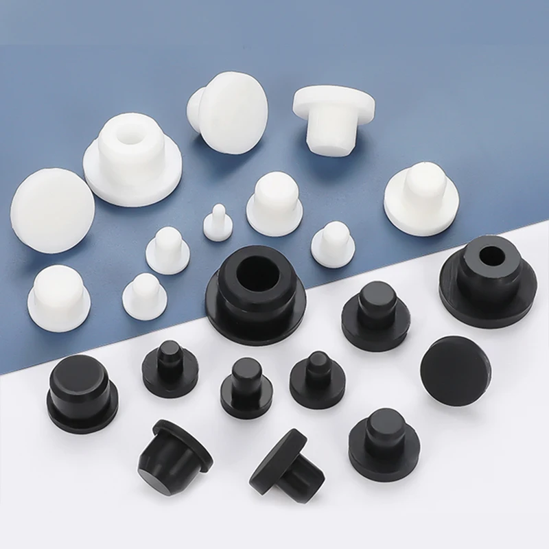 

Silicone Plug Cap Rubber plug Silicone Ring Protective Joint PVC Plugs Sleeve Washer Round Pipe Black Stopper Shield Sealing Nut