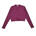 Purple cardigan