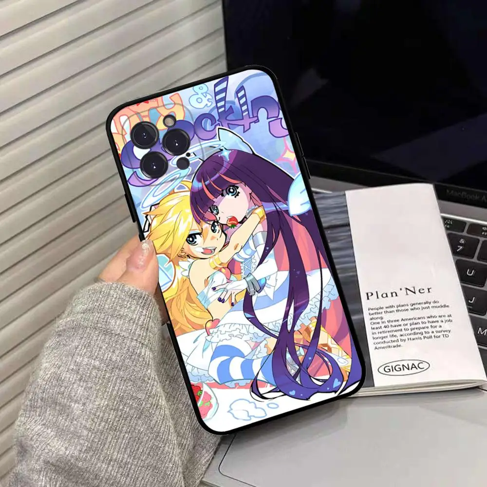 Panty Stocking with phone case Silicone Soft for iphone 15 14 13 12 11 Pro Mini XS MAX 8 7 6 Plus X XS XR Cover