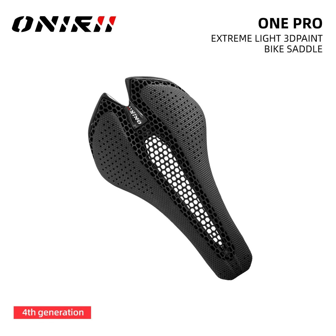 2025 ONIRII Carbon 3D-gedruckter Fahrradsattel Hohlsitz 4 Trennwände Bequemer atmungsaktiver Fahrradsitz für Rennrad MTB Fahrrad NEU