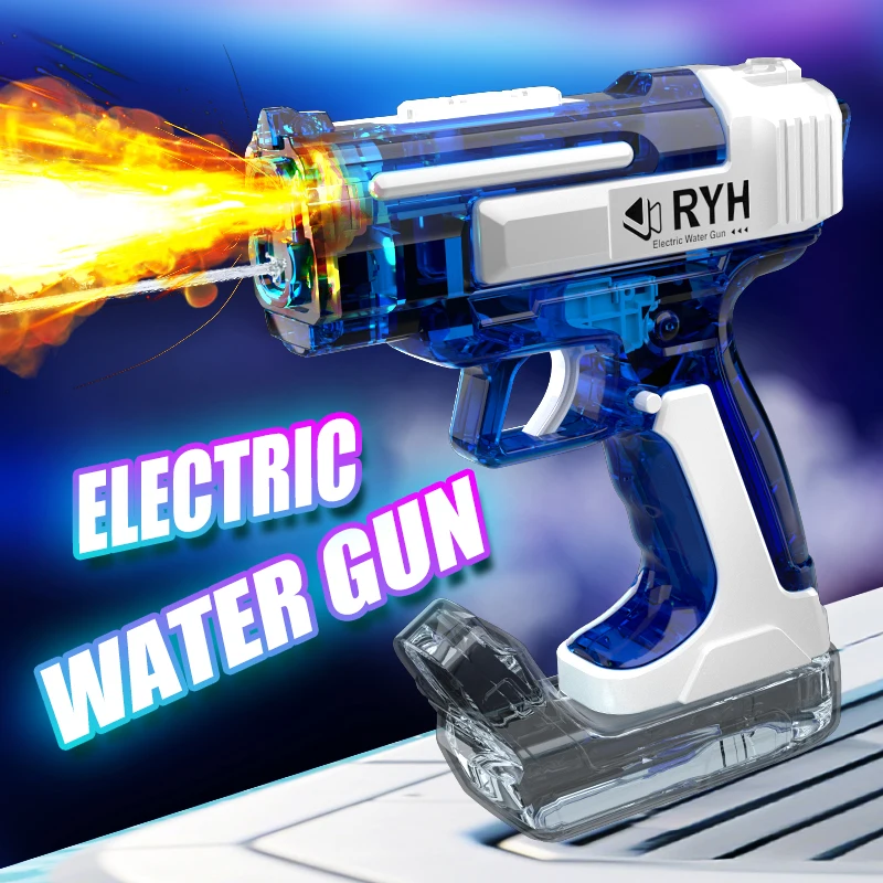 

26 Electric Water Guns For Adults Spray Light Powerful Burst Water Storage Gun Blasters Summer Outdoor Game Toy For Boy Girl Kid