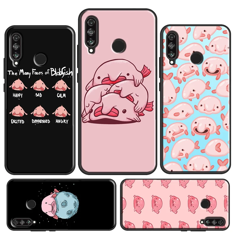 Blobfish Case For Huawei Honor 50 70 X7 X8 X9 P50 P30 Pro P20 P40 Lite Nova 9 P Smart 2019 Cover