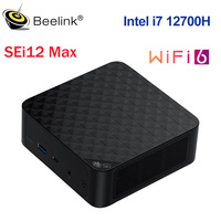 Beelink Sei12 Max Intel i7 12700H (10C/16T Up to 4.7GHz) 32GB DDR4 500GB M.2 NVMe SSD Desktop Computer upto 54W VS Sei12 1260P