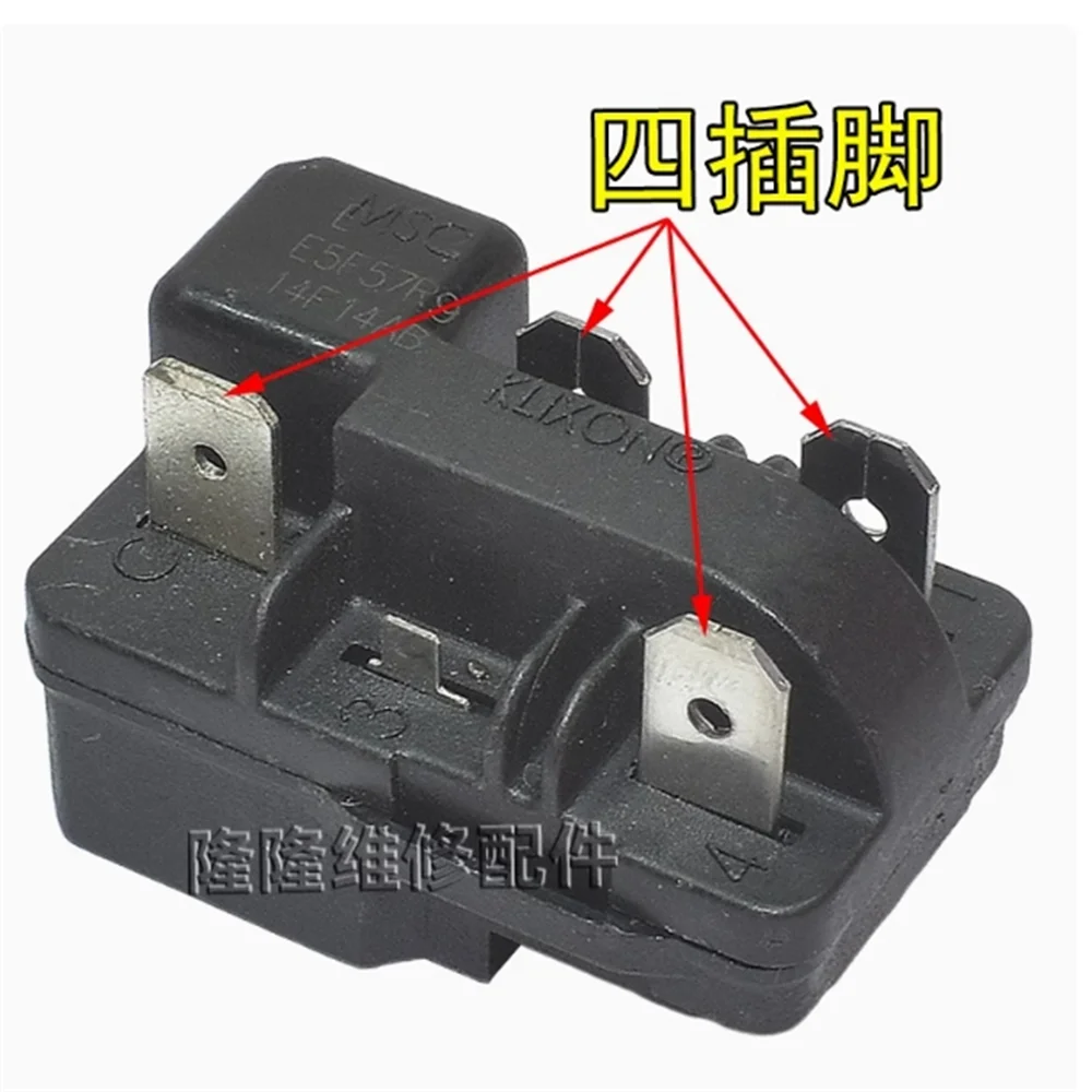 2pcs  for DCD refrigerator BCD-220TG compressor PTC starter KLIXON over temperature and overload protection relay