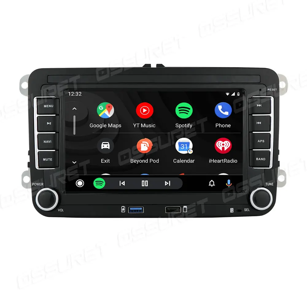 2Din Autoradio Android Auto-Multimediaplayer GPS Carplay für Volkswagen VW Skoda Octavia Golf 5 6 Touran Passat Polo Jetta WiFi