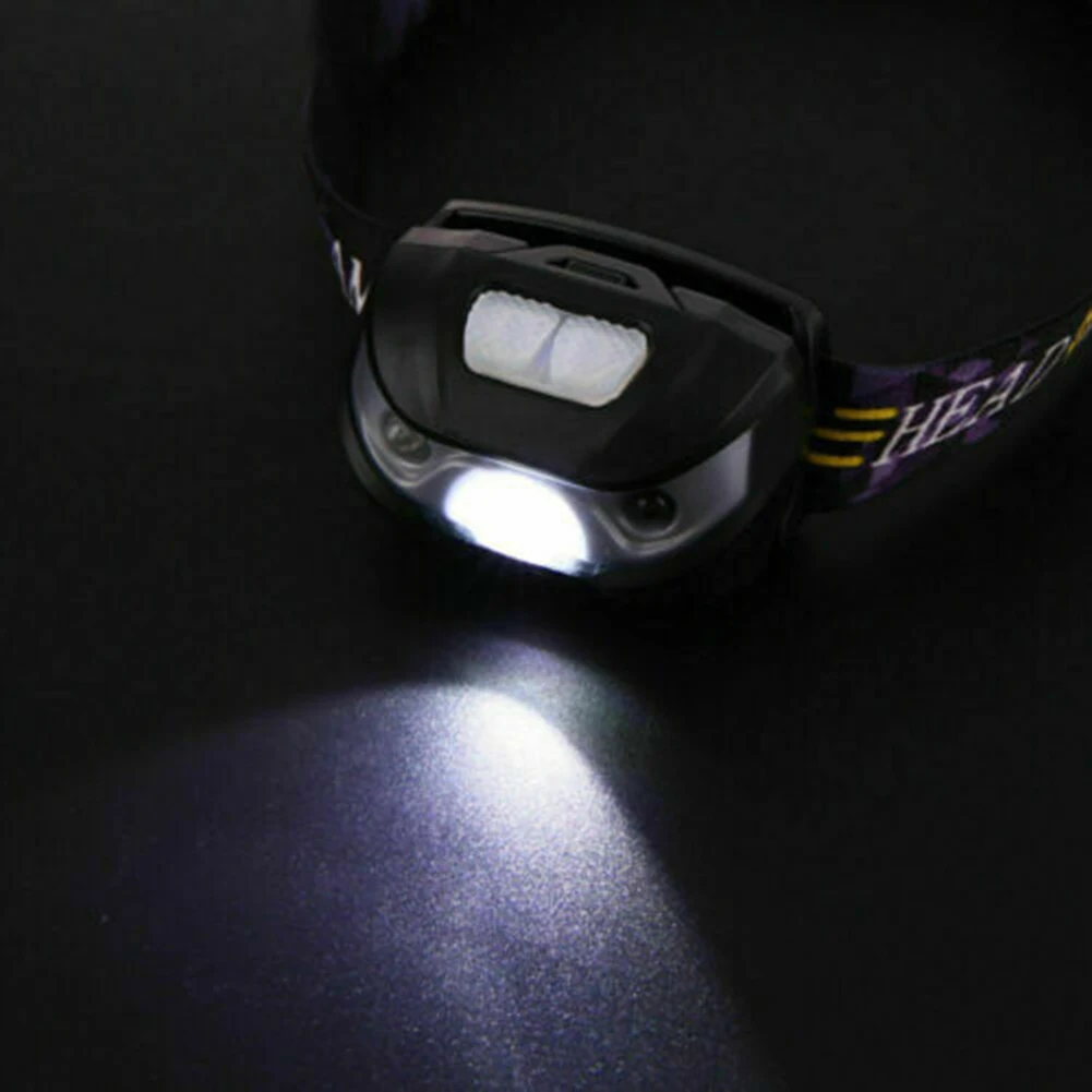 LED Motion Sensor Headlamp Water Resistant Head Torch-Lamp For Camping