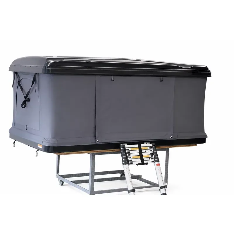 Outdoor Camping Hard Shell Roof Top Tent Large Space with Ladder for SUV Pickup Box Hard Shell Tent