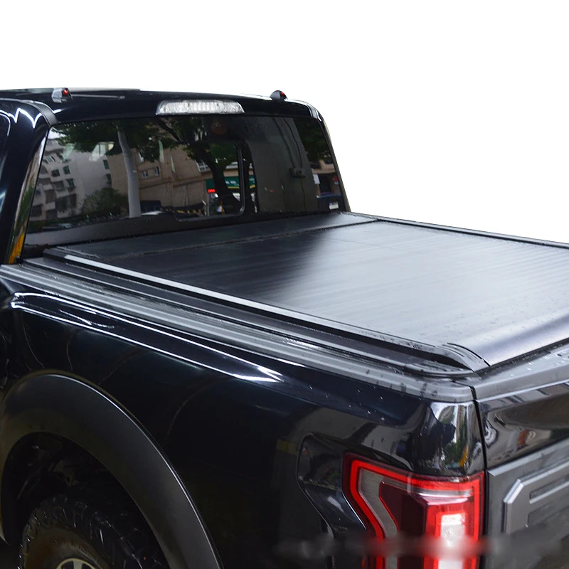 Pickup Truck Retractable Roll N Lock Cover For Ford Ranger 2023 Hot Sale Aluminum Tub Lid Trunk Bed Protectorcustom