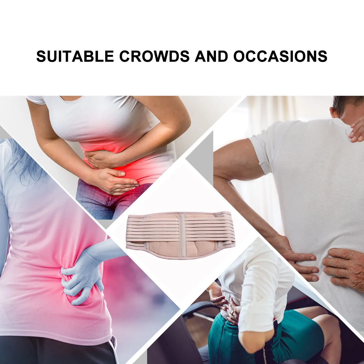 

Self Heating Therapy Support Brace Comfortable Elastic Sticky Pasted Purify Blood Remove Toxins Promote Metabolism Ergonomic