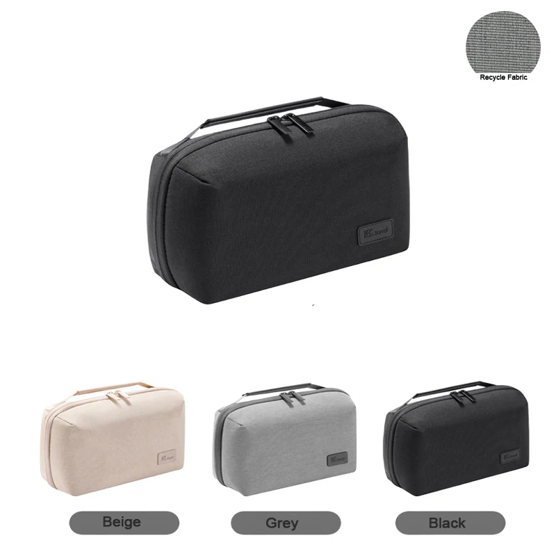REPT Stoff Aufbewahrungstasche für digitales Zubehör, wasserdicht, tragbar, Tragetasche, Reise-Organizer, Tasche für Kabel, Kabel, USB-Ladegerät