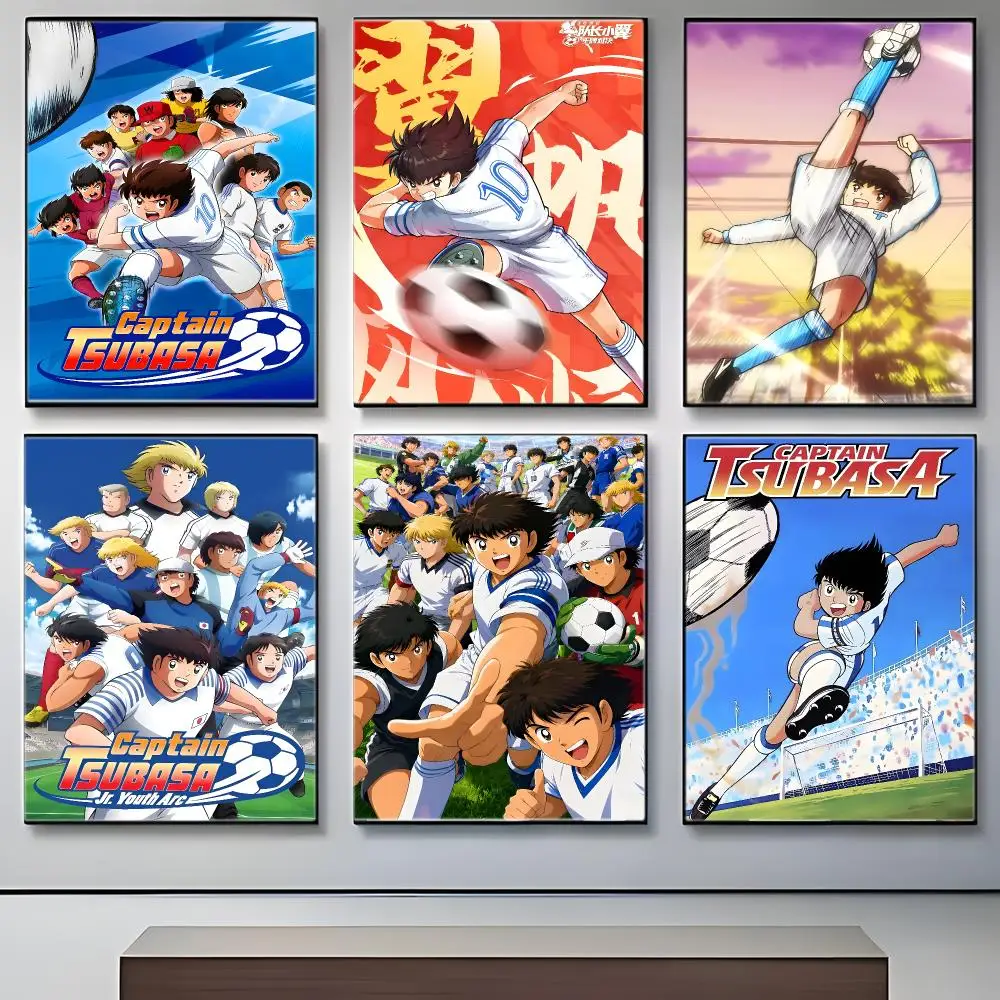 Football Anime C-Captain Tsubasa Poster Crease Free Waterproof Durable All Space Wall Decor