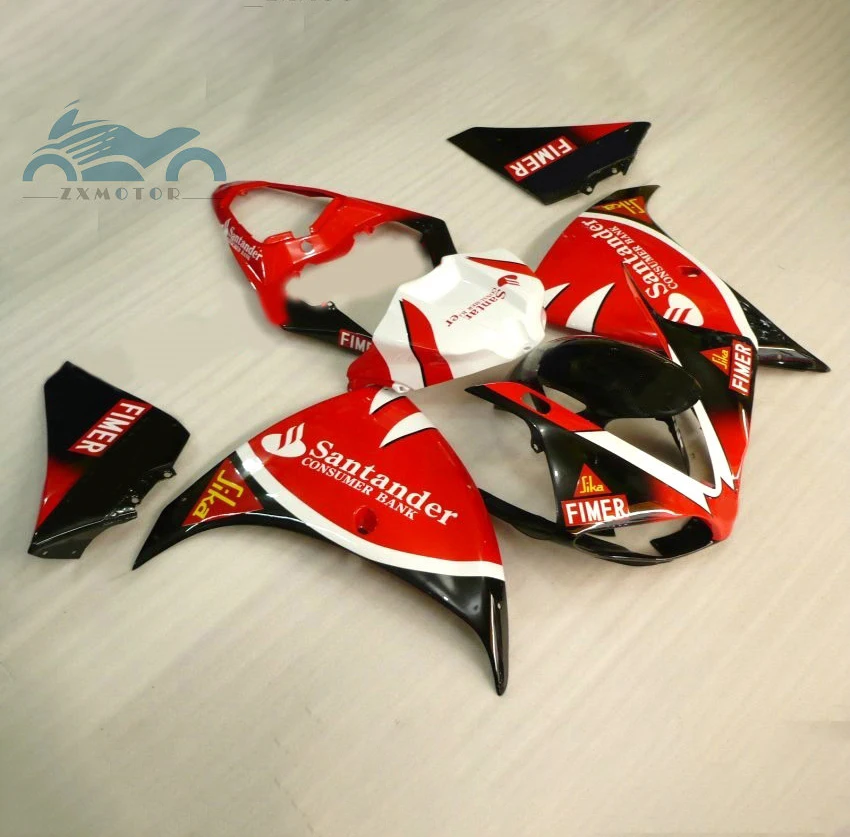 High grade Injection fairing kit fit for YAMAHA 2009-2014 YZF R1 YZFR1 09-14 red white black motorcycle fairings body kits  AD10