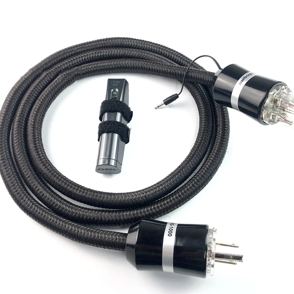 Free shipping--NRG-1000 AC Power Cable AC Power cord Cable With Gold Plated EU Power plug for amp cd