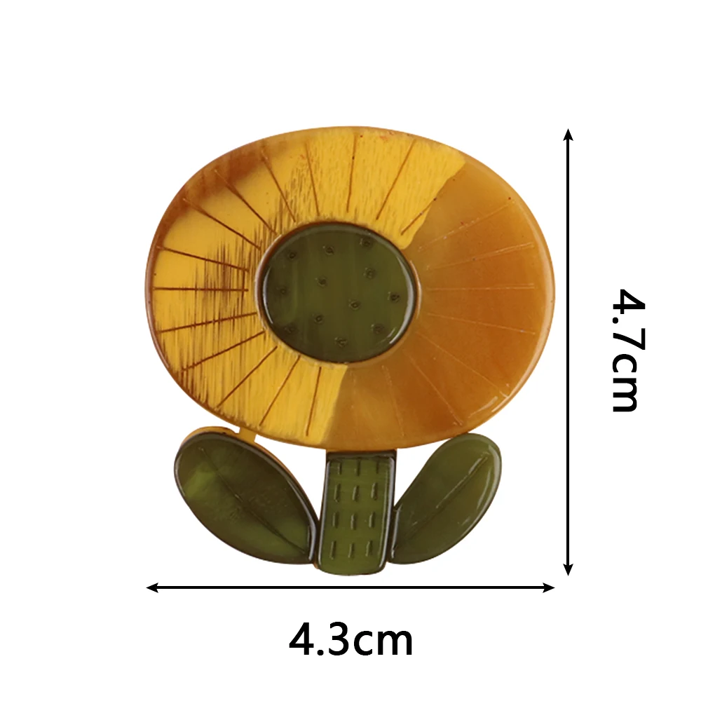 Trendige gelbe Ginkgoblätter-Acrylbroschen für Damen, Vintage-Harz-Pflanzen-Anstecknadeln, eleganter Schmuck, Geschenk, Kleidungszubehör – Detail 8