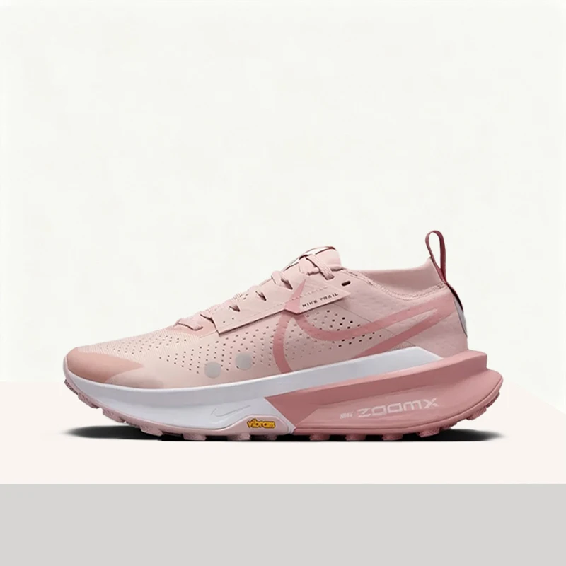 Nike Zegama Trail 2 Fashionable Pink Lightweight Breathable Sports Non-Slip Low-Top Running Shoes for Women Pink FD5191-601