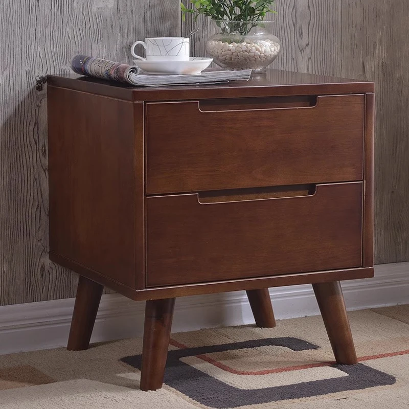 Comodino basso economico Caffè mobile Lusso Cina Comodino portaoggetti Camera da letto Cassetti Legno Mesitas De Noche Mobili unici
