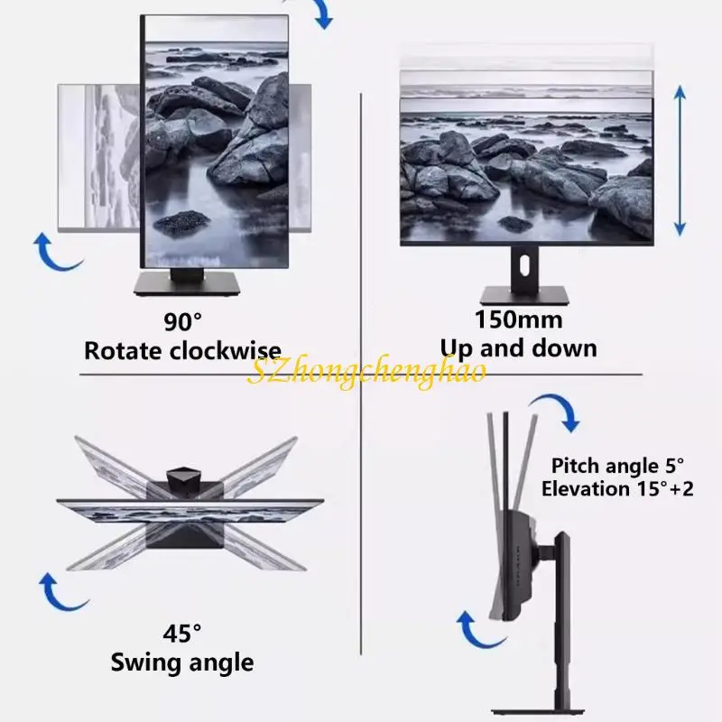 

Ergonomic Monitors Stand Freestanding Monitors Arm for Screens 22" to 39inch 601D