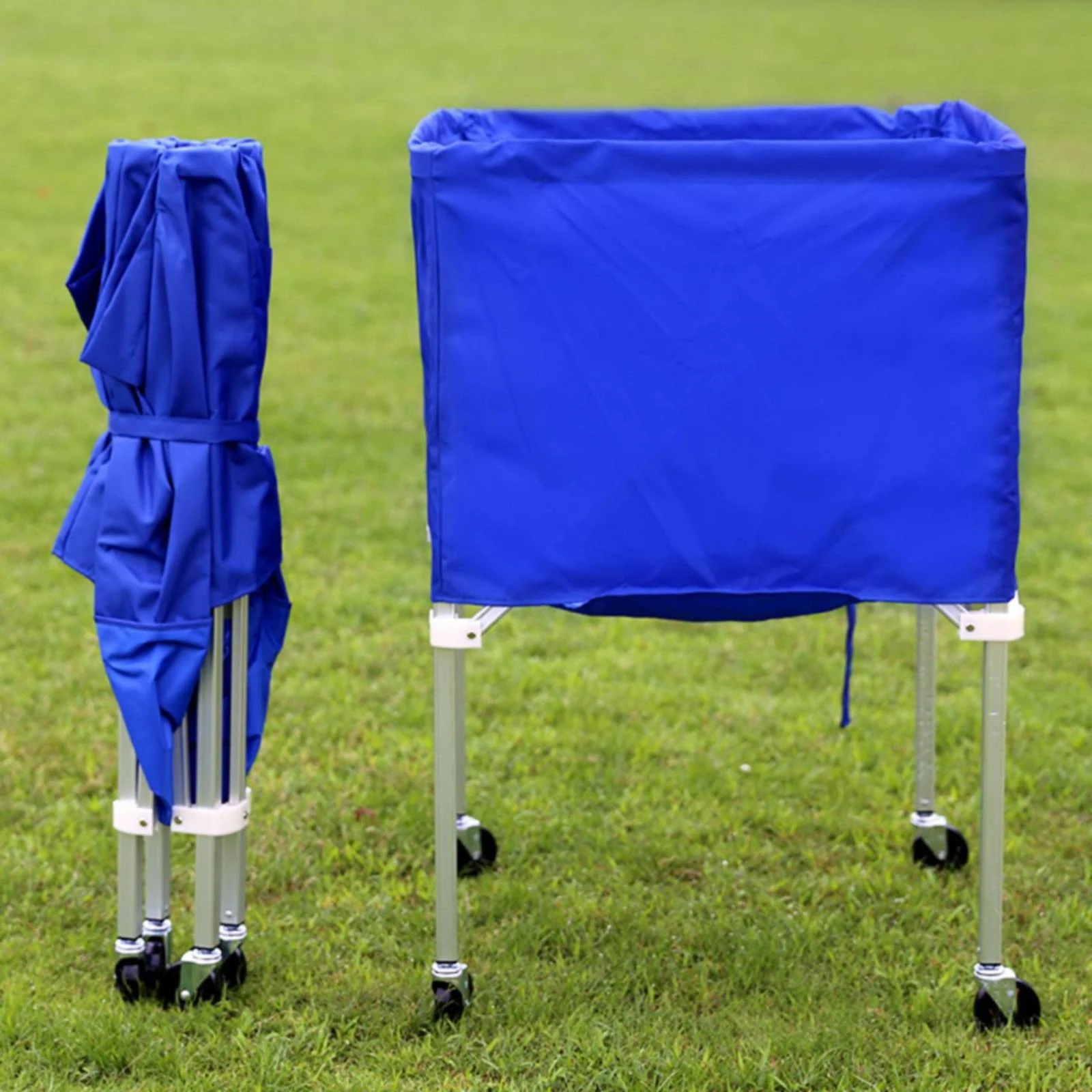 Foldable Ball Trolley Multi-Sport Use Folding Ball Trolley Long-Lasting Lightweight for Teachers, School Gym, Training Court