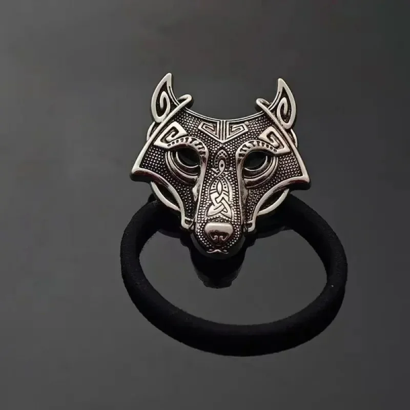 New Fashionable And Exquisite Viking Celtic Wolf Elastic Ponytail Hairband Hairband For Women Jewelry Accessories Gift Wholesale