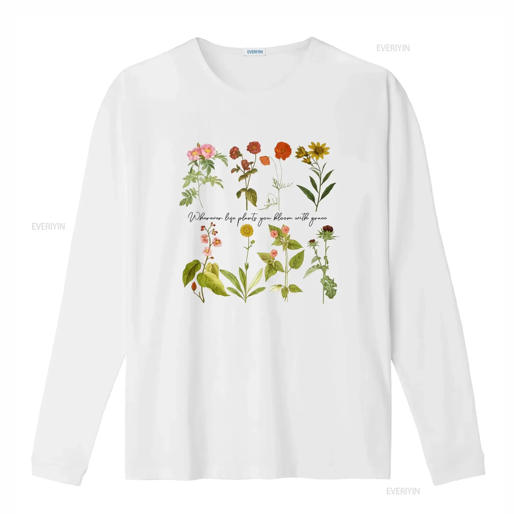 Camisa Botánica Vintage para Hombre Camiseta Blanca con Estampado de Flores Silvestres Amapolas Rojas Margaritas vintage