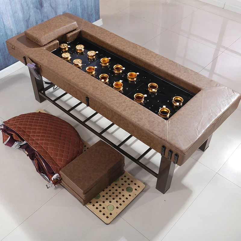 

Smokeless moxibustion whole body iron frame traditional Chinese medicine massage physiotherapy bed health jade board beauty