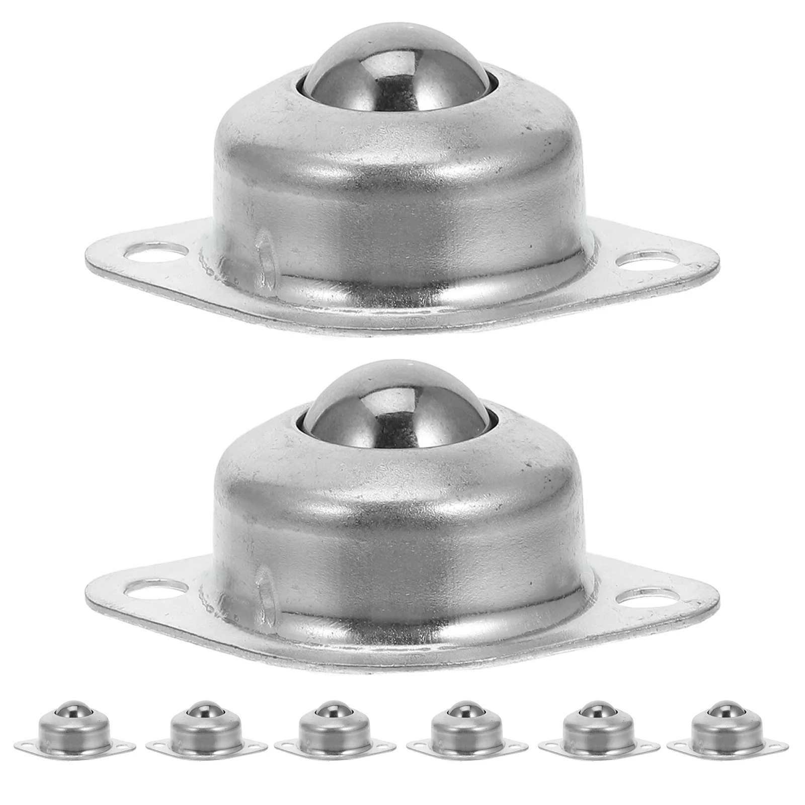 

8pcs Metal Casters Ball Transfer Bearings For Furniture 360 Degree Rotation Caster Roller Bearing Carbon Steel Tools Parts