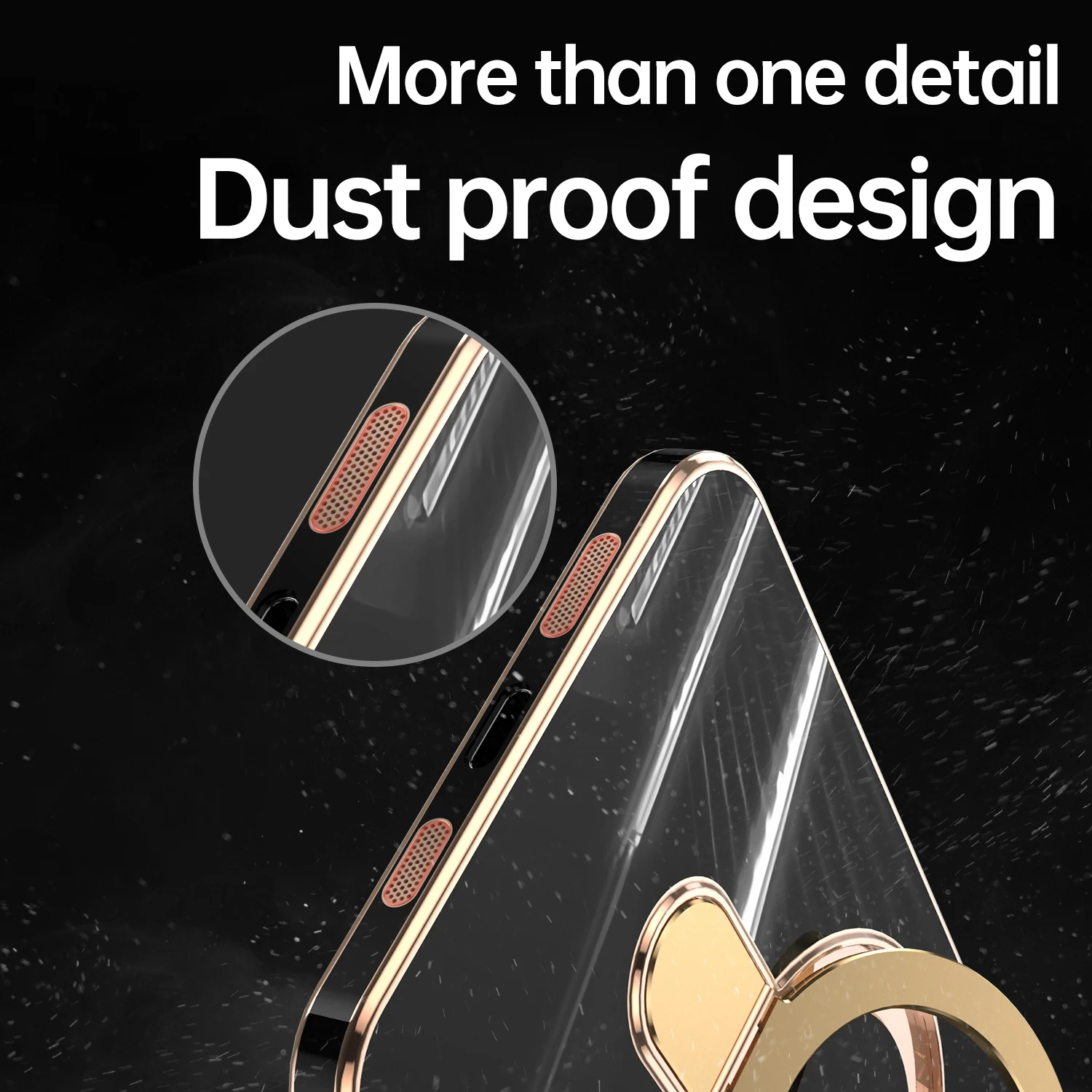 For Magsafe Magnetic Wireless Charging Case For iPhone 15 Plus 14 13 12 Pro Max Metal Ring Holder Plating Edge Soft TPU Cover