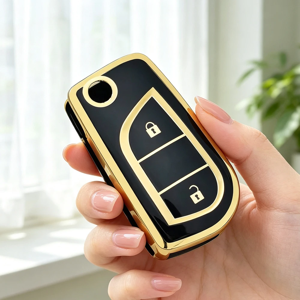 TPU Car Remote Key Case Cover for Toyota Auris Corolla Reiz Yaris Aygo Rav4 2022 Scion Hilux for Peugeot 108 for Citroen C1