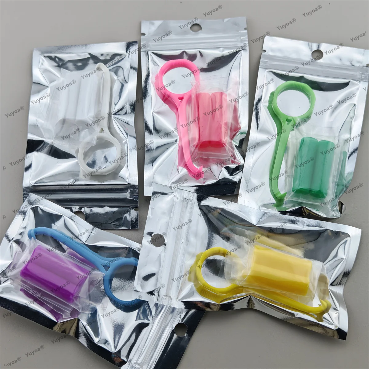 30Packs Dental Silicone Brace Extractor Orthodontic Aligner Chewies Set Aligner Tray Seats Teeth Aligner Removal Tool